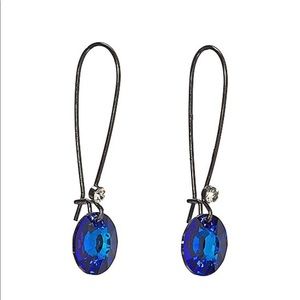 Swarovski Crystals - Bermuda Blue & Clear Earrings